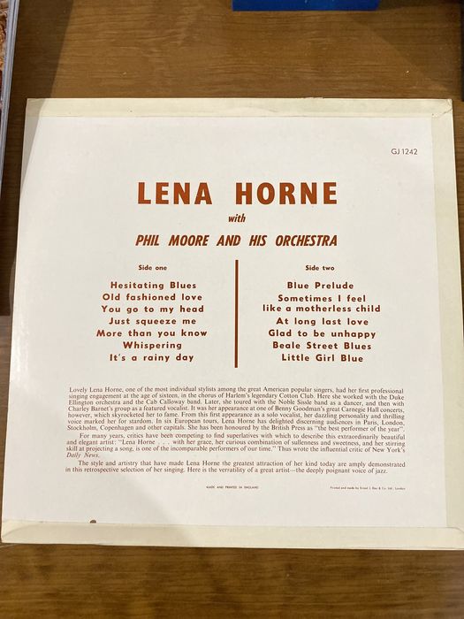 Vinil inimitable Lena Horne