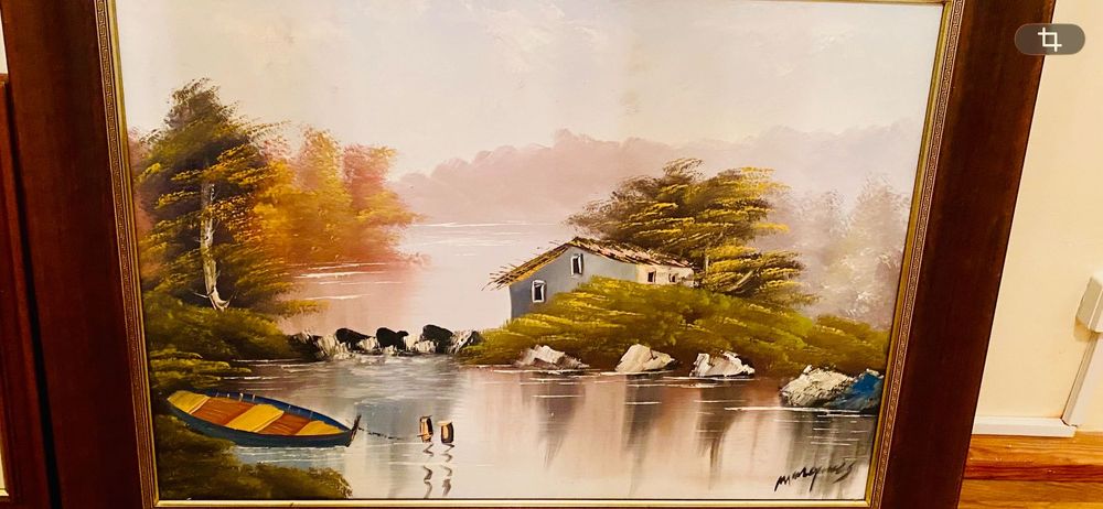 Quadro pintado a óleo