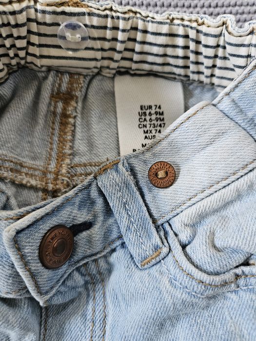 Zestaw spodnie plus koszulka h&m 74