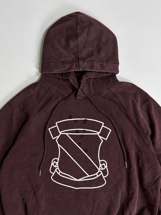 Худі Number (N)ine Shield бордова hoodie archive худи бордовая кофта