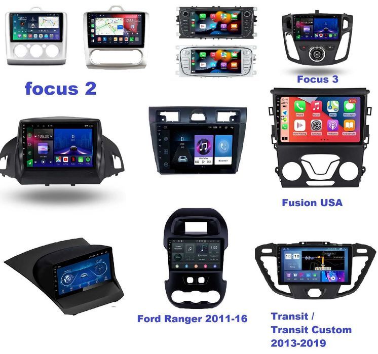 Штатная магнитола Ford Mondeo Focus C-Max Fusion Fiesta Kuga Transit