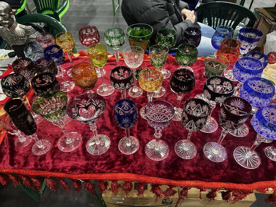 Хрусталь, цветной хрусталь. Бокалы . Вазы. Стопки. Графины