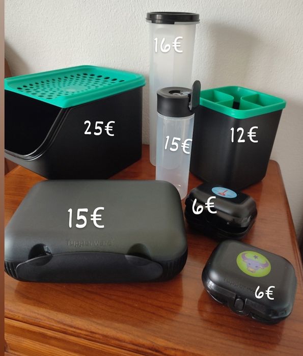 Artigos tupperware - NOVOS - desde 6€