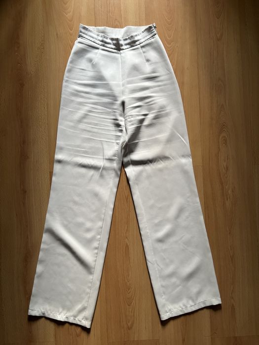 Штани класичні блакитні, білі XS i S