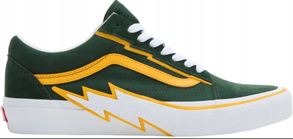 Buty Vans Old Skool Bolt Green/White rozmiar 34.5