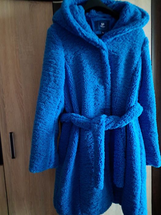 Plaszcz damski niebieski