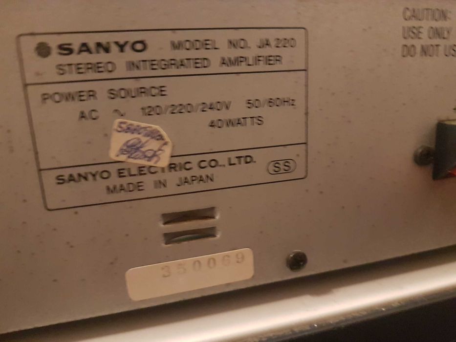 Aparelhagem Sanyo made in japan