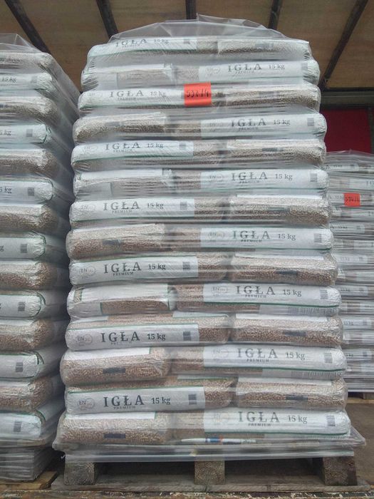 Pellet A1 IGŁA EN PLUS CERTYFIKAT Dąb Buk Sosna Iglasto-Liściasty...