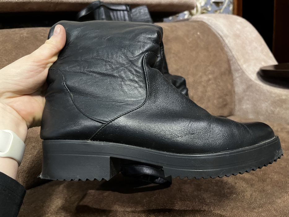 Чоботи зимові шкіряні, 38 розмір