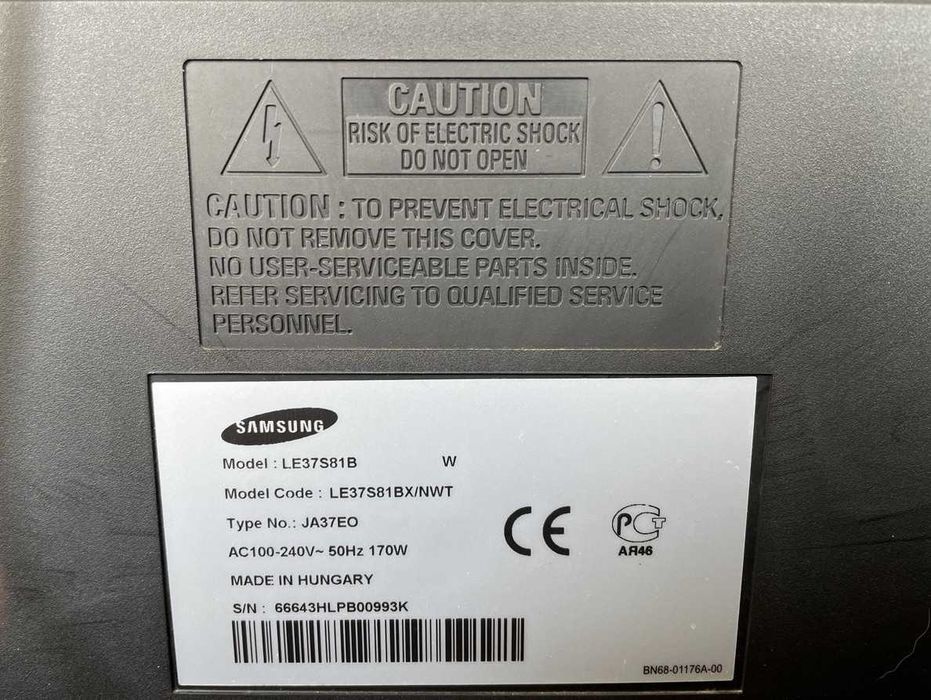 Телевізор SAMSUNG 37" Model: LE37S81BX/NWT