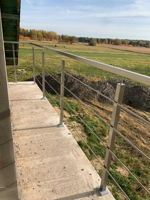 Barierki balustrady nierdzewne balkonowe tarasowe schodowe okienne