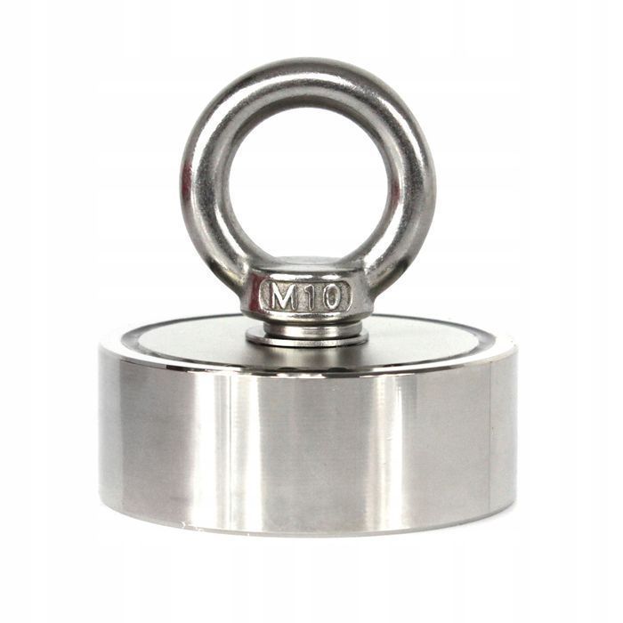 Magnes Neodymowy 350 Kg Do Poszukiwań Lina Uchwyt