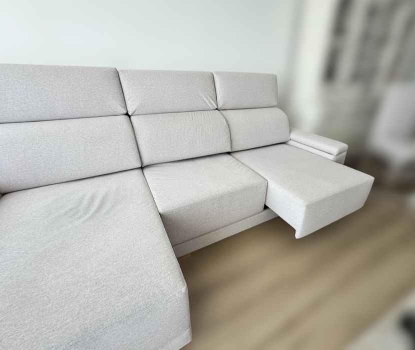 Sofá com chaise-longue