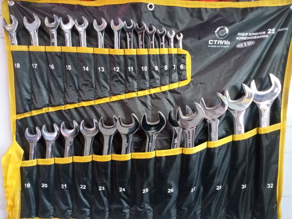 Набор ключей комбинированных Сталь 6-32мм 25шт (Акция)