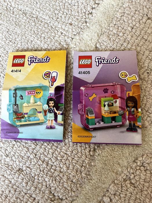 2 kostki lego friends 41414 kostka Emmy 41405 kostka Andrei + 1 gratis