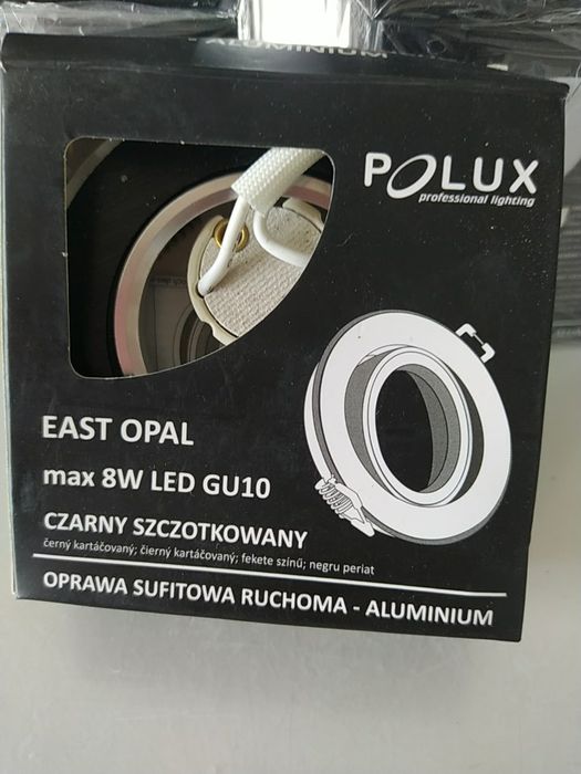 Polux oświetlenie punktowe czarne
