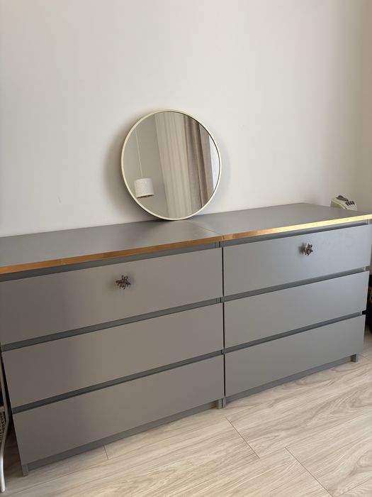 Komoda malm dwie sztuki ikea szuflady