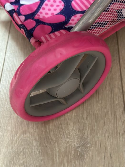 Коляска трансформер з люлькою для кукол Melogo (серце)