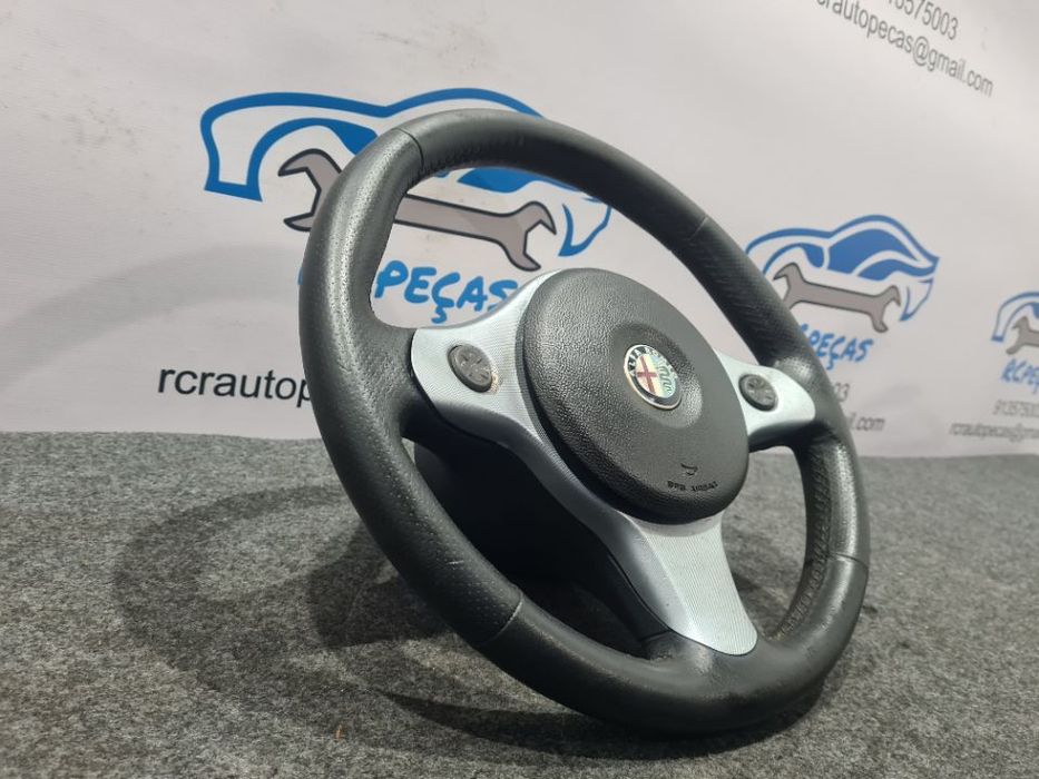 VOLANTE GUIADOR COMPLETO ALFA ROMEO 159 PELE COMANDOS MULTIFUNÇÕES