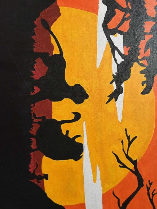 Quadro Rei Leão 40x50