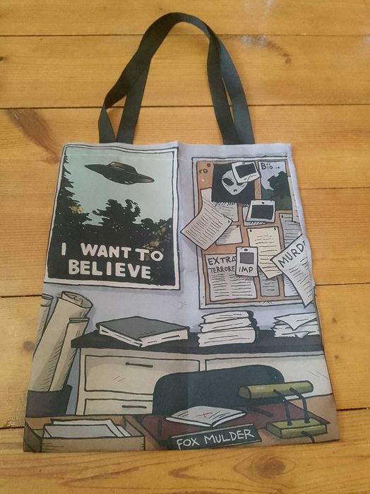 torba z nadrukiem z archiwum x