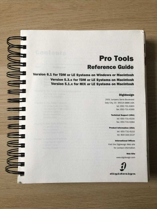 Pro Tools Reference Guide Book Livro Áudio Mixing
