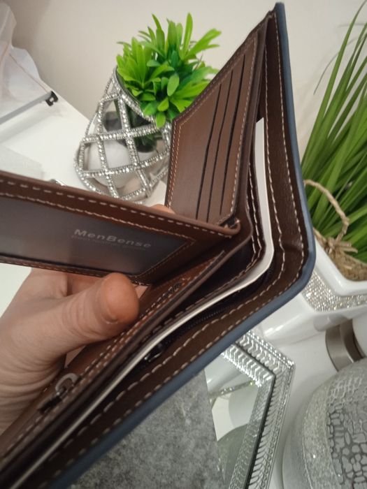 Portfel męski granatowy 12/9,5cm