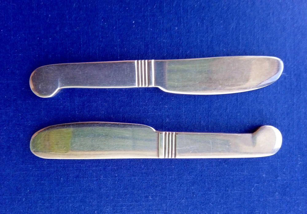 Conjunto de 2 Facas de Manteiga Christofle Prata