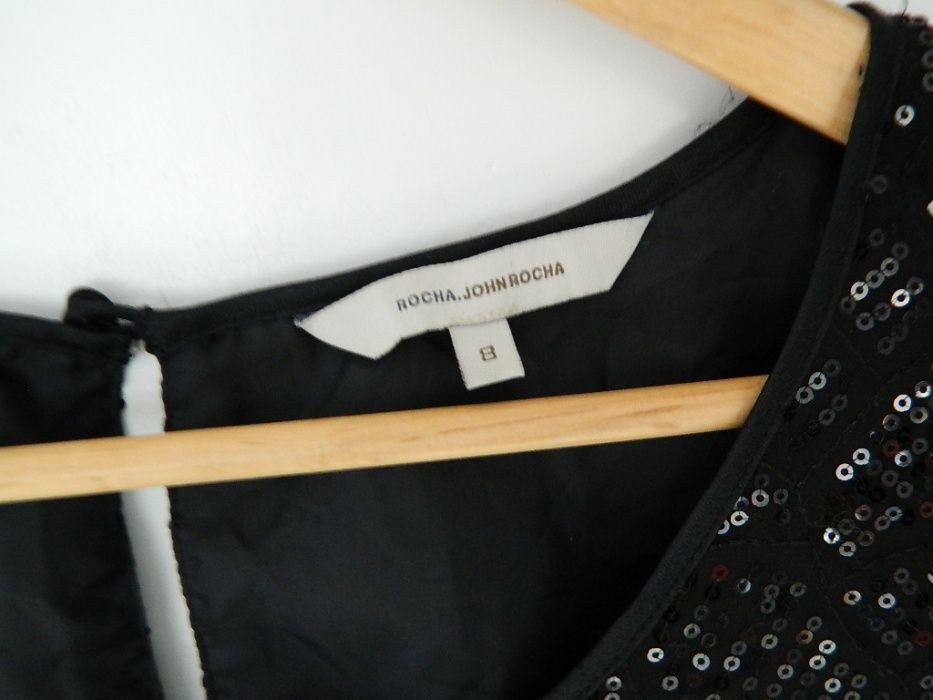 Bluzka CEKINOWA czarna cekiny błyszcząca wesele elegancka h 36 S zara