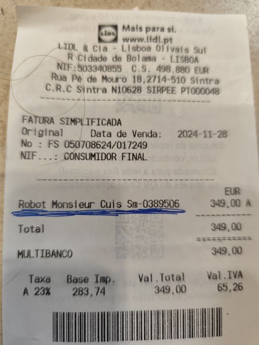 Robot cozinha Monsieur Cuisine