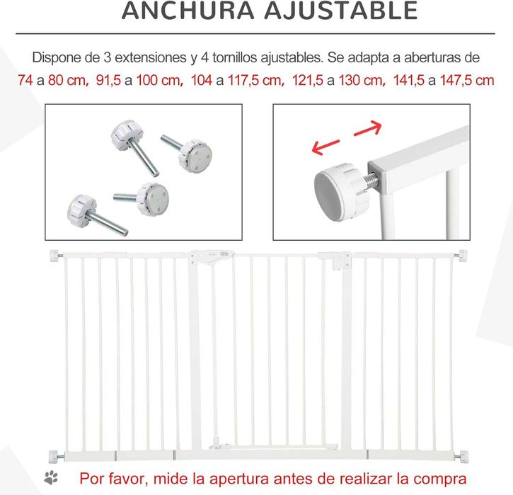 ENVIO GRÁTIS - Barreira Segurança extensível p/ portas 74-147,5x76,2cm