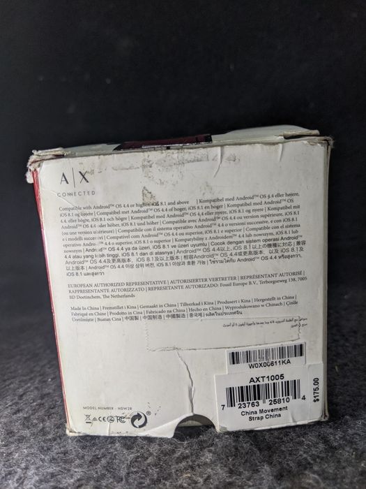 Годинник Armani exchange connected