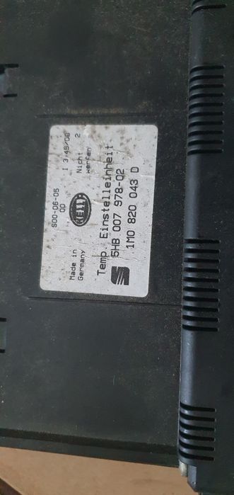 Panel klimatyzacji climatronic seat Leon 1 Toledo 2