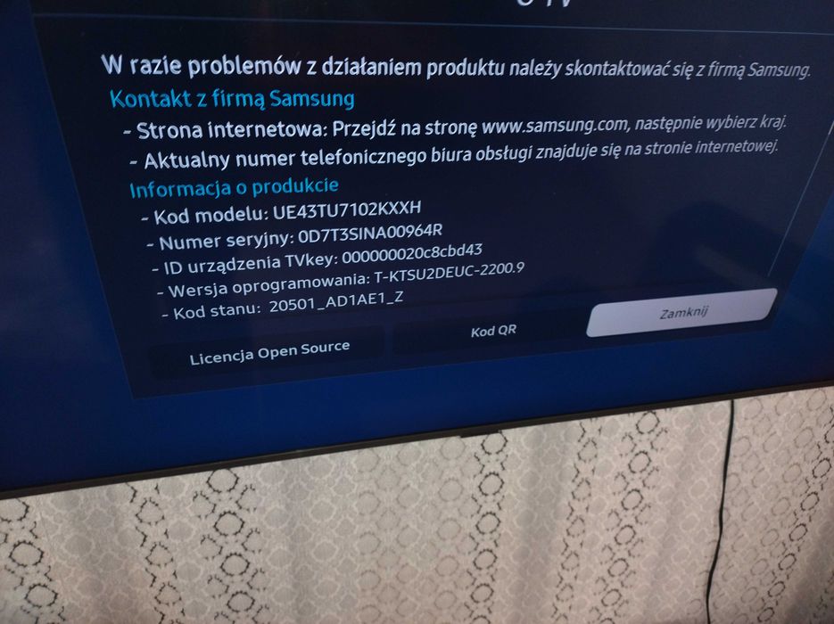 Telewizor Samsung UE43TU7102K 43" LED 4K Tizen