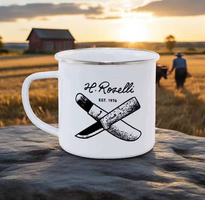 Кружка емальована roselli