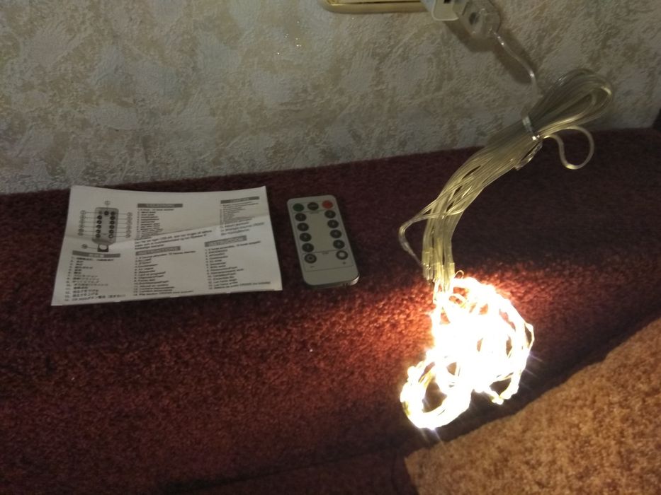 Гірлянди - штори. USB. LED.