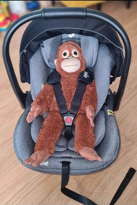 Carrinho De Passeio Joie Chrome Azul +Joie Baby Cadeira Auto I-level + base Isofix cor Gray