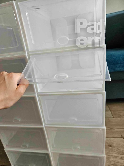 Pudełka 20 sztuk modułowe organizery białe do przechowywania zestaw