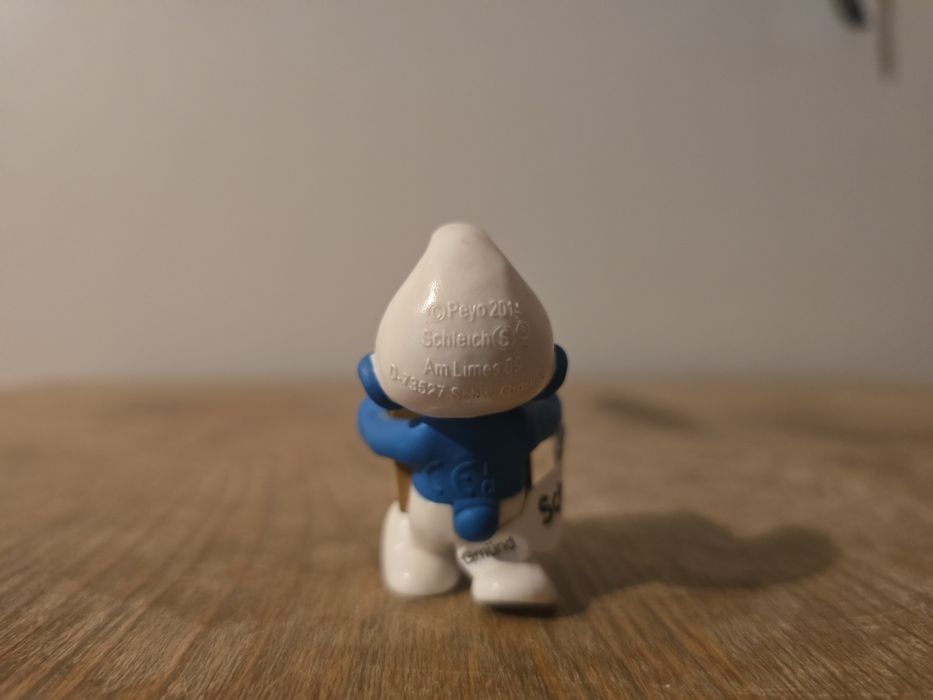 Schleich smerf smurf magazynier logistyka figurka model wycofany z 2014 r.