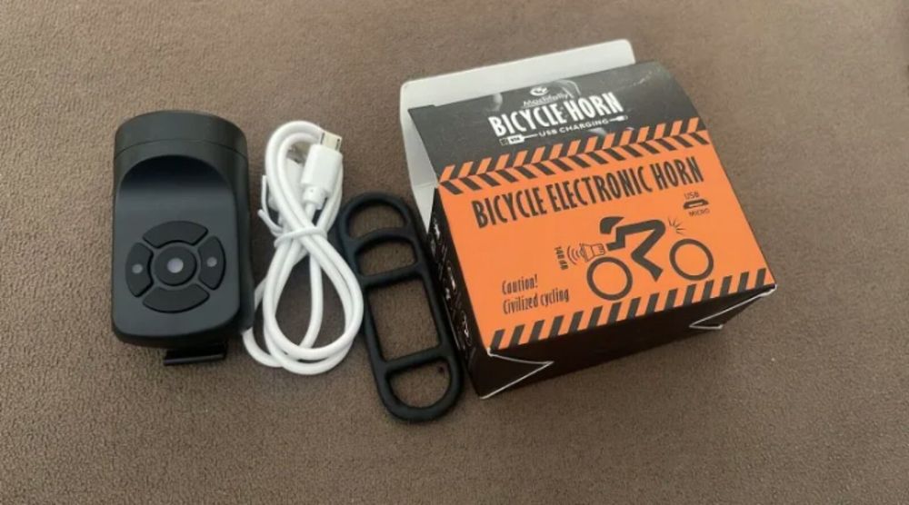 Велосипедный звонок гудок -сигнализация 2-в-1. цена 350.00