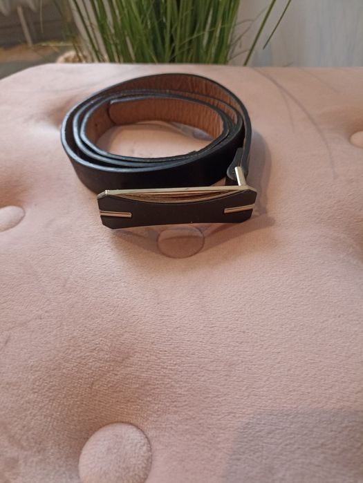Pasek czarny damski 104cm~