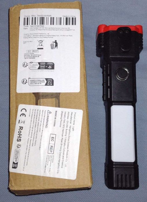 Світлодіодний ліхтарик USB-акумуляторна батарея led hammer torch