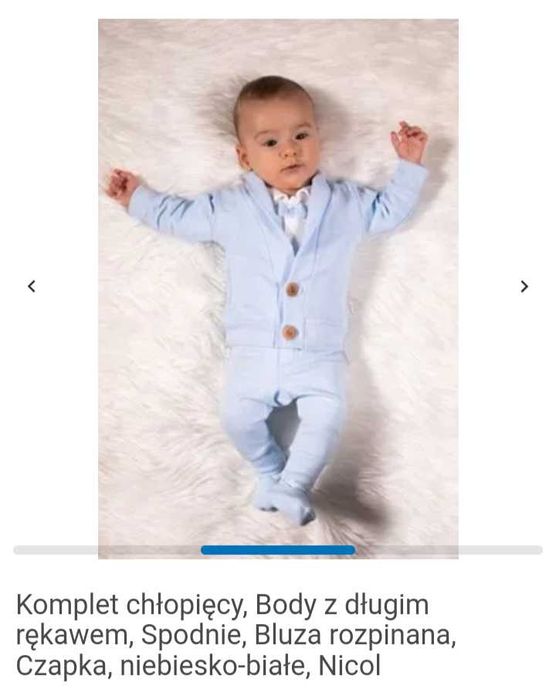 Elegancki komplet chłopięcy