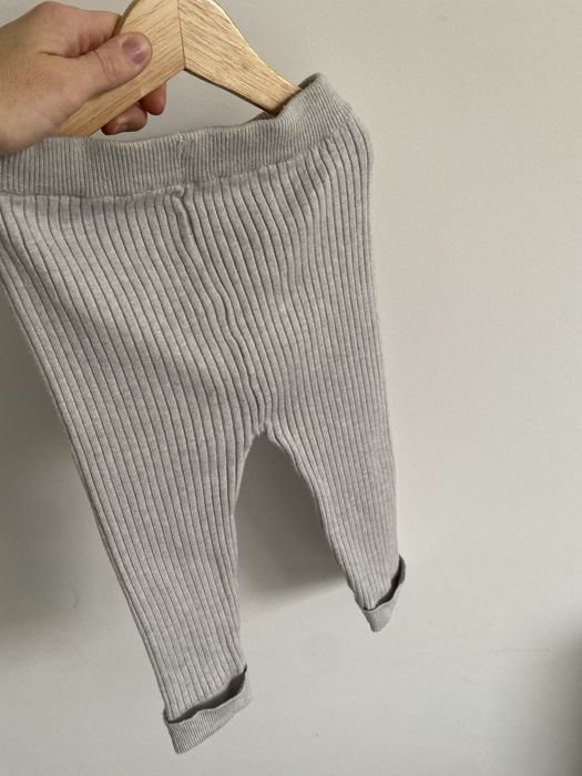 Legginsy szare dzianinowe getry 86 Marks & Spencer jak newbie