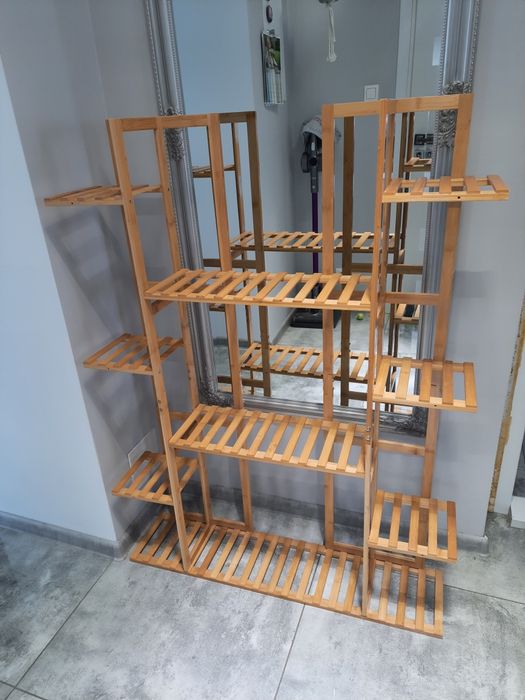 Kwietnik stojak bambusowy