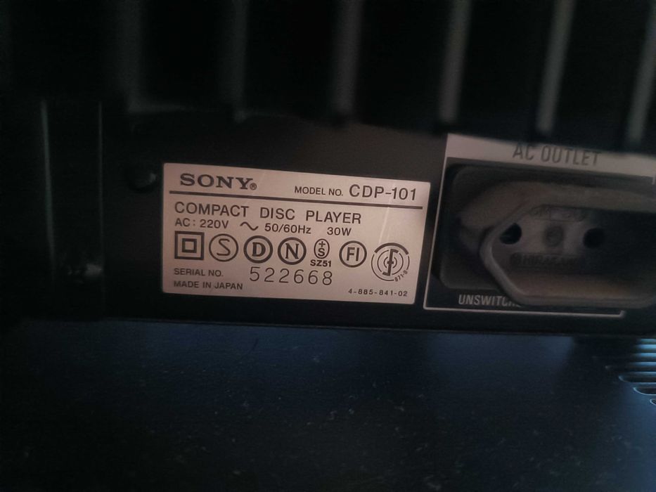 Odtwarzacz CD Sony CDP 101  stan kolekcjonerski, zamiana na amplituner