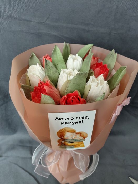 Зефірні квіти. Букети .Пасхальний декор.