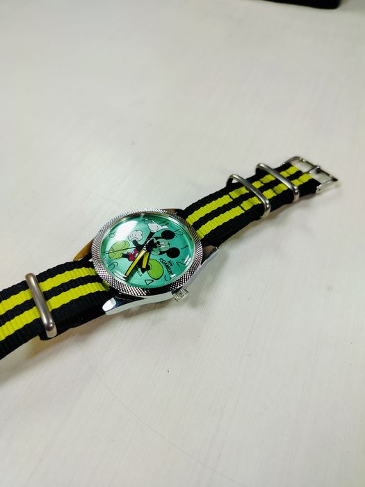 2 x zegarek Roamer Mickey Mouse Myszka Miki mechaniczny nakręcany vintage