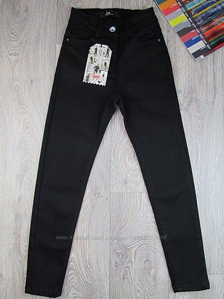 Черные джинсы для девочки, Ayugi,  р.164
