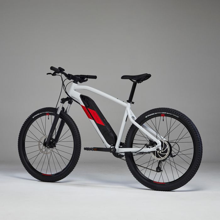 BTT Elétrica Semirrígida 27,5" E-ST 100 Branco/Vermelho